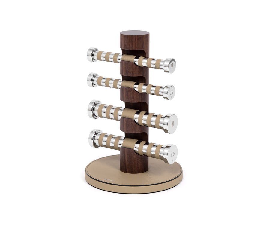 Kit of 4 Dumbbells with stand