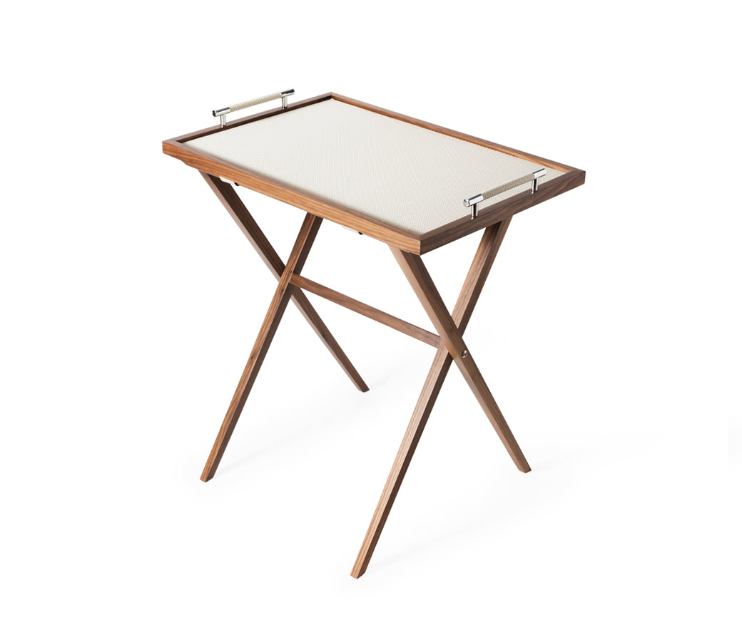 Collapsible tray store table